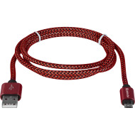 Кабель DEFENDER USB08-03T PRO USB2.0 AM/Micro-BM 1м Red (87801)