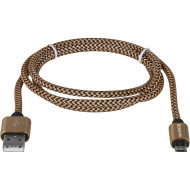Кабель DEFENDER USB08-03T PRO USB2.0 AM/Micro-BM 1м Gold (87800)