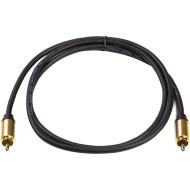 Кабель POWERPLANT Smart RCA to RCA 1м Black (CA911752)