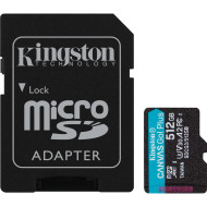 Карта памяти KINGSTON microSDXC Canvas Go! Plus 512GB UHS-I U3 V30 A2 Class 10 + SD-adapter (SDCG3/512GB)
