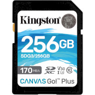 Карта памяти KINGSTON SDXC Canvas Go! Plus 256GB UHS-I U3 V30 Class 10 (SDG3/256GB)