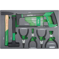 Набор инструментов в ложементе TOPTUL Tools Set D Tray Size Carbon 13пр (GED1322)