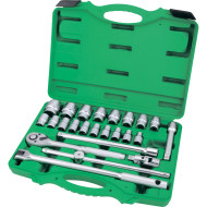 Набор торцевых головок с трещоткой TOPTUL Dr. Flank Socket Set Professional Grade 1/2" 24шт (GCAI2411)