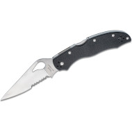 Складной нож SPYDERCO Byrd Harrier 2 Serrated Black (BY01GPS2)