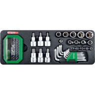 Набор инструментов TOPTUL Star Socket, Key Wrench & Bit Set 65пр (GAAT6502)