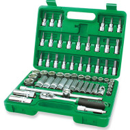 Набор торцевых головок с трещоткой и насадками TOPTUL Dr. Flank Socket Set Professional Grade 3/8" 60шт (GCAI6001)