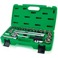 Набор торцевых головок с трещоткой TOPTUL Dr. Flank Socket Set Professional Grade 1/2" 28шт (GCAI2801)