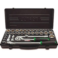 Набор торцевых головок с трещоткой TOPTUL Dr. Socket Set Metric & SAE 1/2" 38шт (GBB38190)