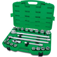 Набор торцевых головок с трещоткой TOPTUL Dr. Flank Socket Set Professional Grade 3/4" 21шт (GCAI2104)