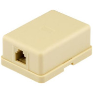 Розетка накладная RITAR RJ-12 UTP Beige (STR-6P4CRJ12-1)