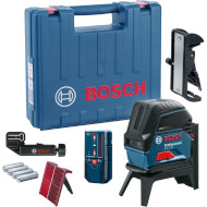 Нивелир лазерный BOSCH GCL 2-50 Professional + держатель RM1 + зажим BM3 + приёмник LR6 + кейс (0.601.066.F01)