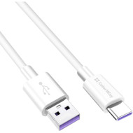 Кабель COLORWAY TPE USB to Type-C 5A 1м White (CW-CBUC019-WH)