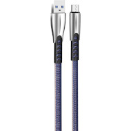 Кабель COLORWAY Nylon Braided USB to Micro-B 2.4A 1м Blue (CW-CBUM011-BL)