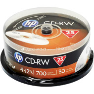 CD-RW HP 700MB 4-12x 25pcs/spindle (69313/CWE00019-3)