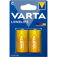 Батарейка VARTA Longlife C 2шт/уп (04114 101 412)