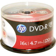 DVD-R HP Inkjet Printable 4.7GB 16x 50pcs/spindle (69317/DME00025WIP-3)