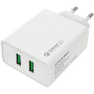 Зарядное устройство COLORWAY 2xUSB-A, QC3.0, 36W White (CW-CHS017Q-WT)