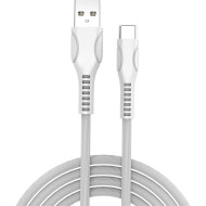 Кабель COLORWAY PVC USB to Type-C 2.4A 1м White (CW-CBUC029-WH)