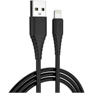Кабель COLORWAY PVC USB to Apple Lightning 2.4A 1м Black (CW-CBUL024-BK)