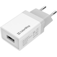 Зарядное устройство COLORWAY 1xUSB-A, 1A, 5W White (CW-CHS011-WT)