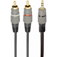Кабель CABLEXPERT CCA-352-2.5M mini-jack 3.5 mm (M) - 2RCA (M) 2.5м Gray