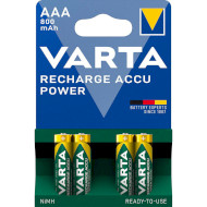 Аккумулятор VARTA Rechargeable Accu AAA 800mAh 4шт/уп (56703 101 404)