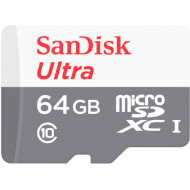 Карта памяти SANDISK microSDXC Ultra for Android 64GB Class 10 (SDSQUNR-064G-GN3MN)