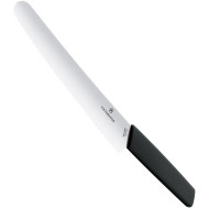 Кухонный нож для хлеба VICTORINOX SwissModern Black 220мм (6.9073.22WB)