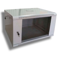 Настенный шкаф 19" HYPERNET WMNC-66-4U-Flat (4U, 600x600мм, RAL7035)