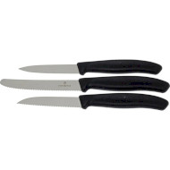 Набор кухонных ножей VICTORINOX Swiss Classic Paring Knife Set with Peeler Black 3пр (6.7113.3)