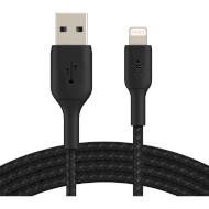 Кабель BELKIN Boost Up Charge Braided USB-A to Lightning 1м Black (CAA002BT1MBK)