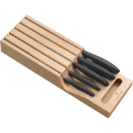 Набор кухонных ножей на подставке VICTORINOX Swiss Classic In-Drawer Knife Holder 5пр (6.7143.5)