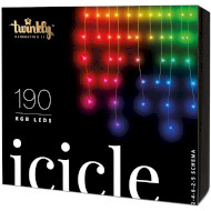 Smart LED гирлянда TWINKLY Icicle RGB 190 Gen II Multicolor Edition IP44 Transparent Cable (TWI190STP-TEU)