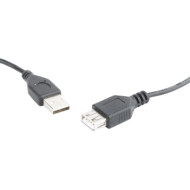 Кабель-удлинитель CABLEXPERT USB 2.0 AM/AF 0.75м Black (CC-USB2-AMAF-75CM/300-BK)