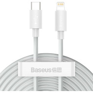 Комплект из 2 кабелей BASEUS Simple Wisdom Data Cable Kit Type-C to iP PD 20W 1.5м White (TZCATLZJ-02)