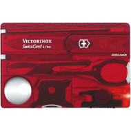 Мультитул VICTORINOX Swisscard Lite Red Transparent Blister (0.7300.TB1)