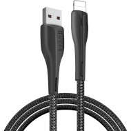 Кабель COLORWAY PVC USB to Apple Lightning 2.4A 1м Black (CW-CBUL034-BK)