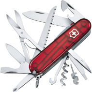 Швейцарский нож VICTORINOX Huntsman Lite Red Transparent (1.7915.T)