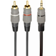Кабель CABLEXPERT CCA-352-1.5M mini-jack 3.5 mm (M) - 2RCA (M) 1.5м Black