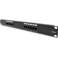 Патч-панель PIPO 1U 19" 12-port UTP Cat.6 (PP126191U)