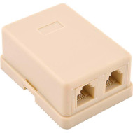 Розетка накладная RITAR 2xRJ-12 UTP Beige (STR-6P4CRJ12-2)