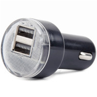 Автомобильное зарядное устройство ENERGENIE 2xUSB-A, 2.1A Black (EG-U2C2A-CAR-02)