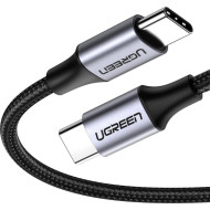 Кабель UGREEN US261 Type-C to Type-C PD QC4.0 60W 1м Black (50150)