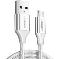 Кабель UGREEN US290 USB-A to Micro QC3.0 18W 1м White (60151)