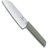 Кухонный нож VICTORINOX SwissModern Santoku Olive 170мм (6.9056.17K6B)