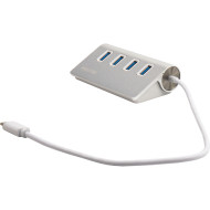 USB-хаб MAXXTER USB-C to 4xUSB3.0 Silver (HU3C-4P-01)
