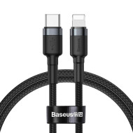 Кабель BASEUS Cafule Data Cable Type-C to Lightning PD 18W 1м Black/Gray (CATLKLF-G1)