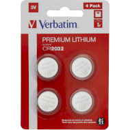 Батарейка VERBATIM Premium Lithium CR2032 4шт/уп (49533)