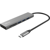 Порт-репликатор TRUST Halyx Fast USB-C Hub and Card Reader (24191)