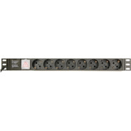 Блок розеток ENERGENIE 19", 1U, 8xSchuko, 16А, с выключателем, 3м (EG-PDU-014)